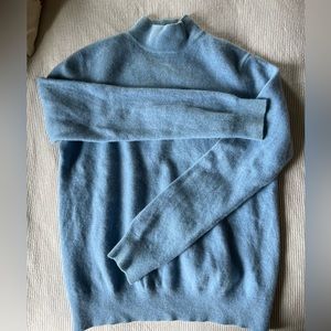 Charter Club cashmere half polo, size M